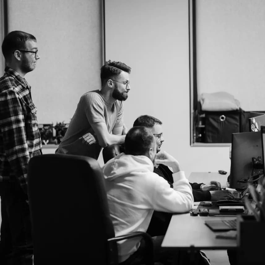 PettersonApps engineers reviewing an OTT build together
