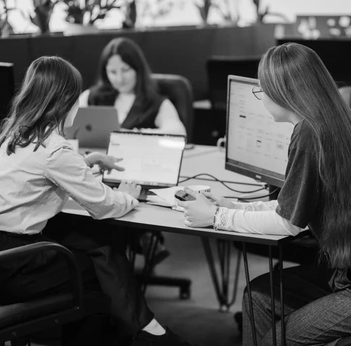 PettersonApps team collaborating in the office